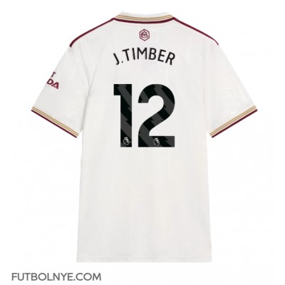Camiseta Arsenal Jurrien Timber #12 Tercera Equipación 2025-26 manga corta Camiseta Arsenal Jurrien Timber #12 Tercera Equipación 2025-26 manga corta